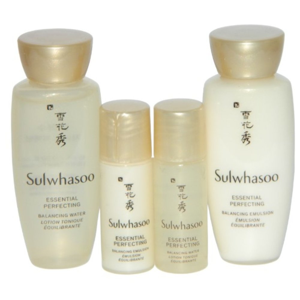 Sulwhasoo Essential Perfecting Water and Emulsion 4pc Lot Korean Skincare